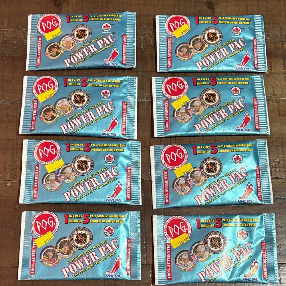 Rare NHL Power Pac Pogs  Sealed  Vintage 1994